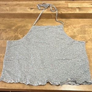 American Eagle Outfitters Cropped Smocked Halter Top Mini Print Size XL